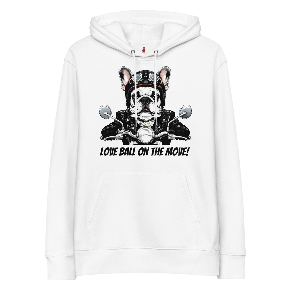 Hoodie Bio | Aventurier Bouledogue Français Motard - Felpatee - Hoodie Bio - Felpatee