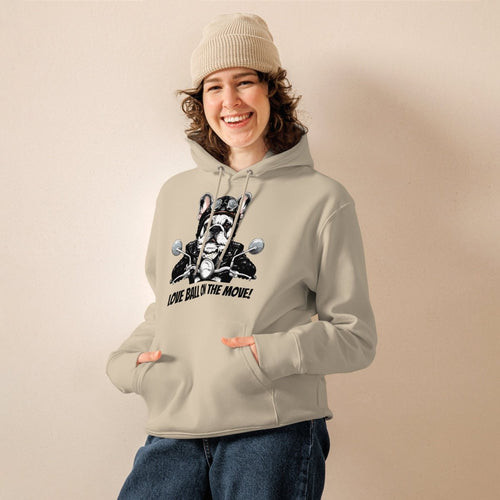 Hoodie Bio | Aventurier Bouledogue Français Motard - Felpatee - Hoodie Bio - Felpatee