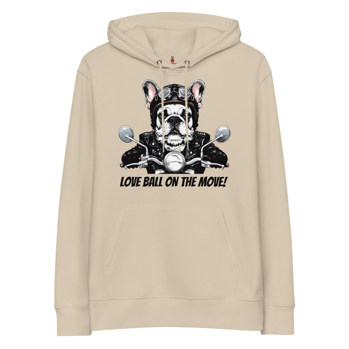 Hoodie Bio | Aventurier Bouledogue Français Motard - Felpatee - Hoodie Bio - Felpatee