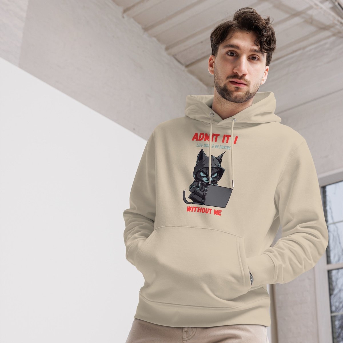 Hoodie Bio | Chat Hacker & Sassy - Felpatee - Hoodie Bio - Felpatee