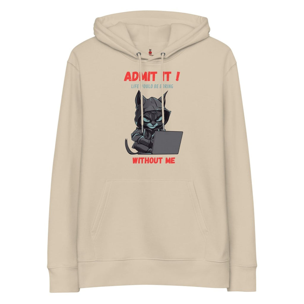 Hoodie Bio | Chat Hacker & Sassy - Felpatee - Hoodie Bio - Felpatee