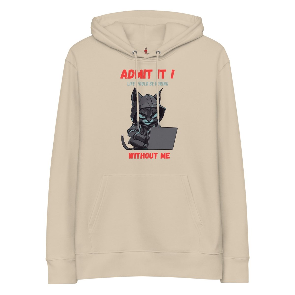 Hoodie Bio | Chat Hacker & Sassy - Felpatee - Hoodie Bio - Felpatee