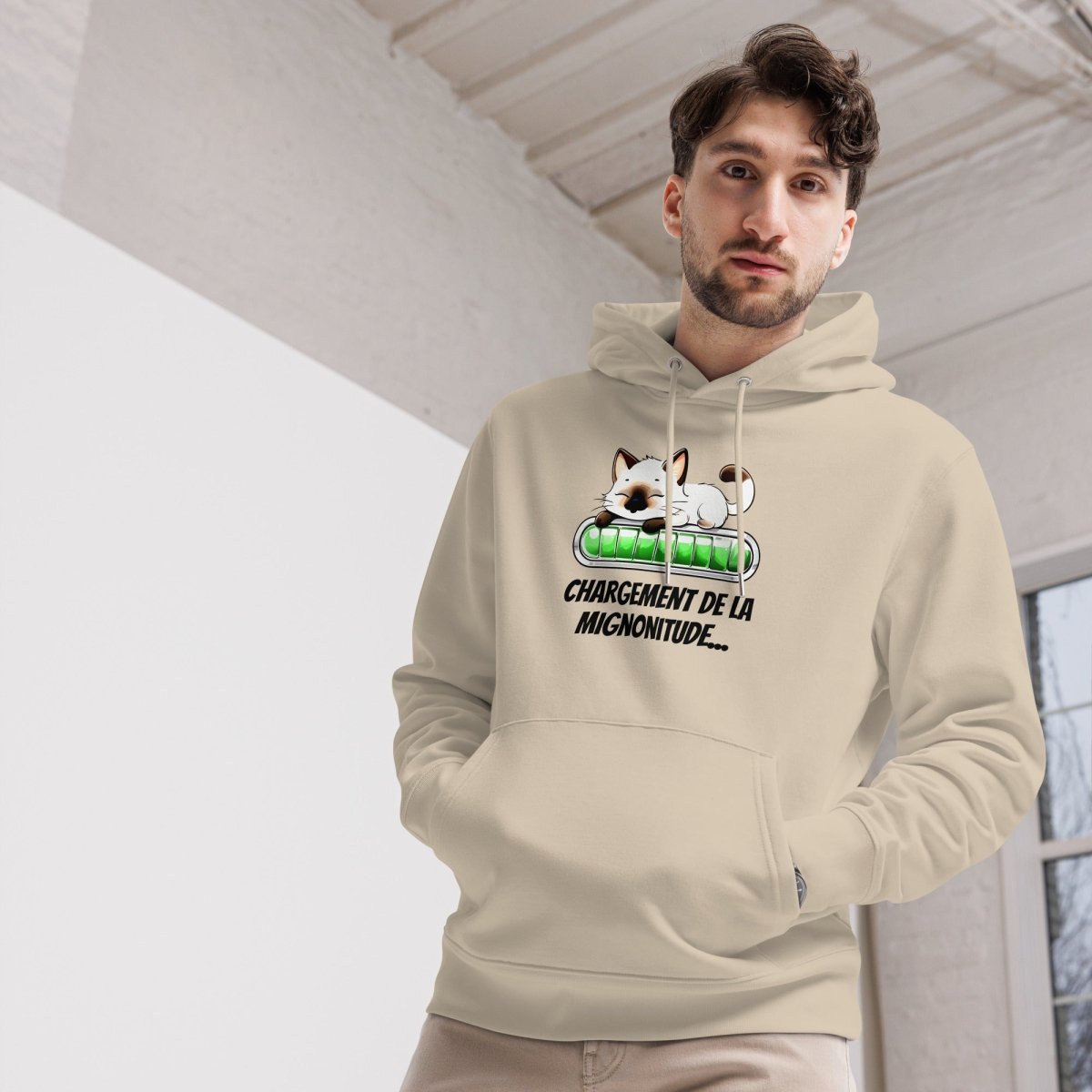 Hoodie Bio | Chaton Siamois Adorable - Felpatee - sweat a capuche durable - Felpatee