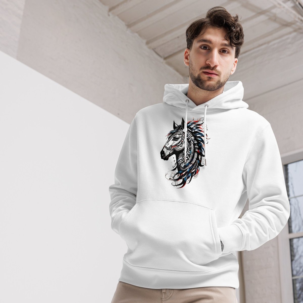 Hoodie Bio | L'Esprit Tribal Équin - Felpatee - Hoodie Bio - Felpatee