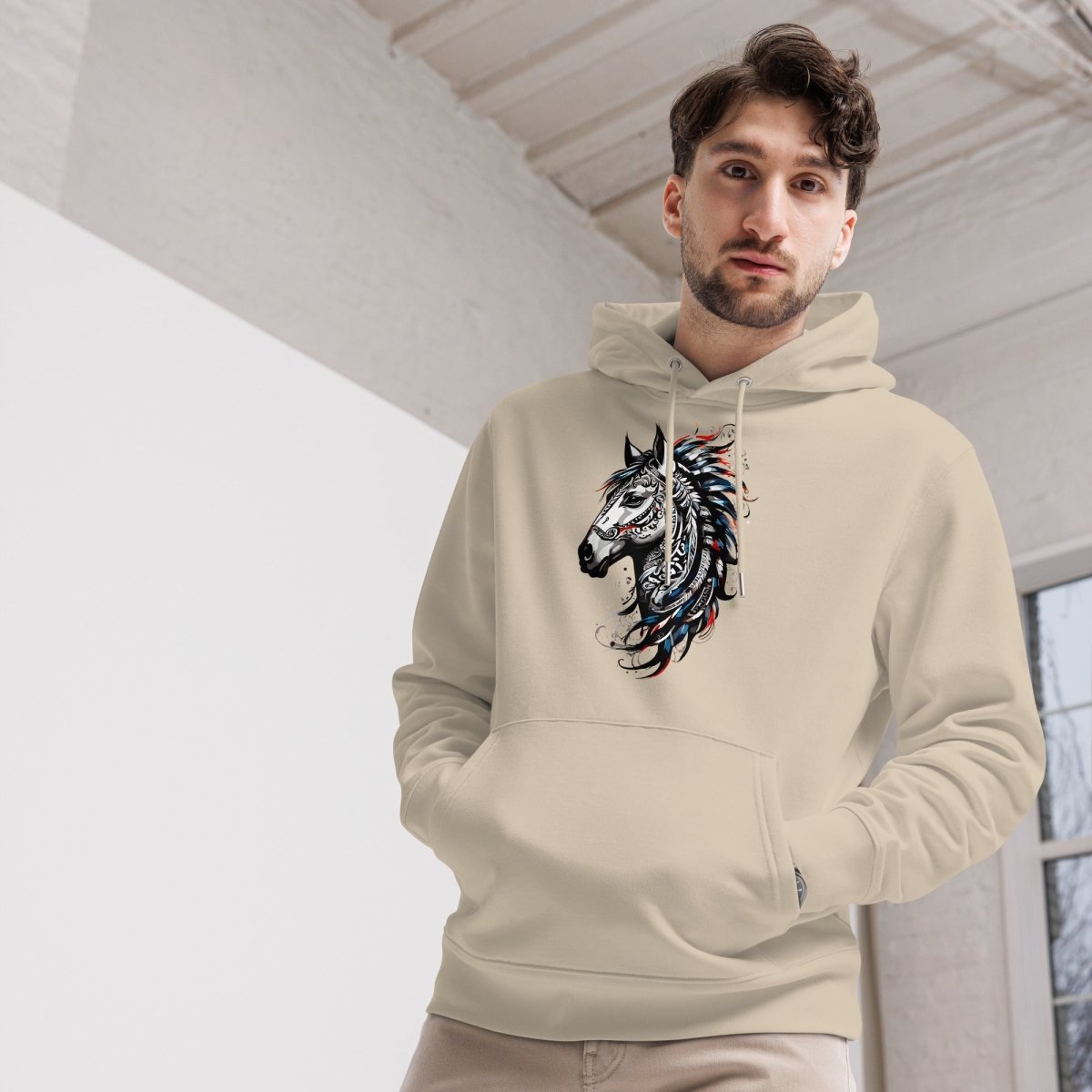 Hoodie Bio | L'Esprit Tribal Équin - Felpatee - Hoodie Bio - Felpatee