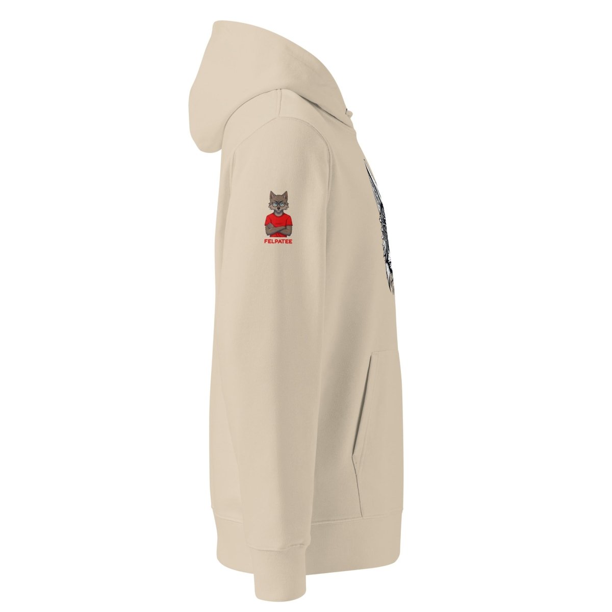 Hoodie Bio | Loup Gardien Runique - Felpatee - Hoodie Bio - Felpatee