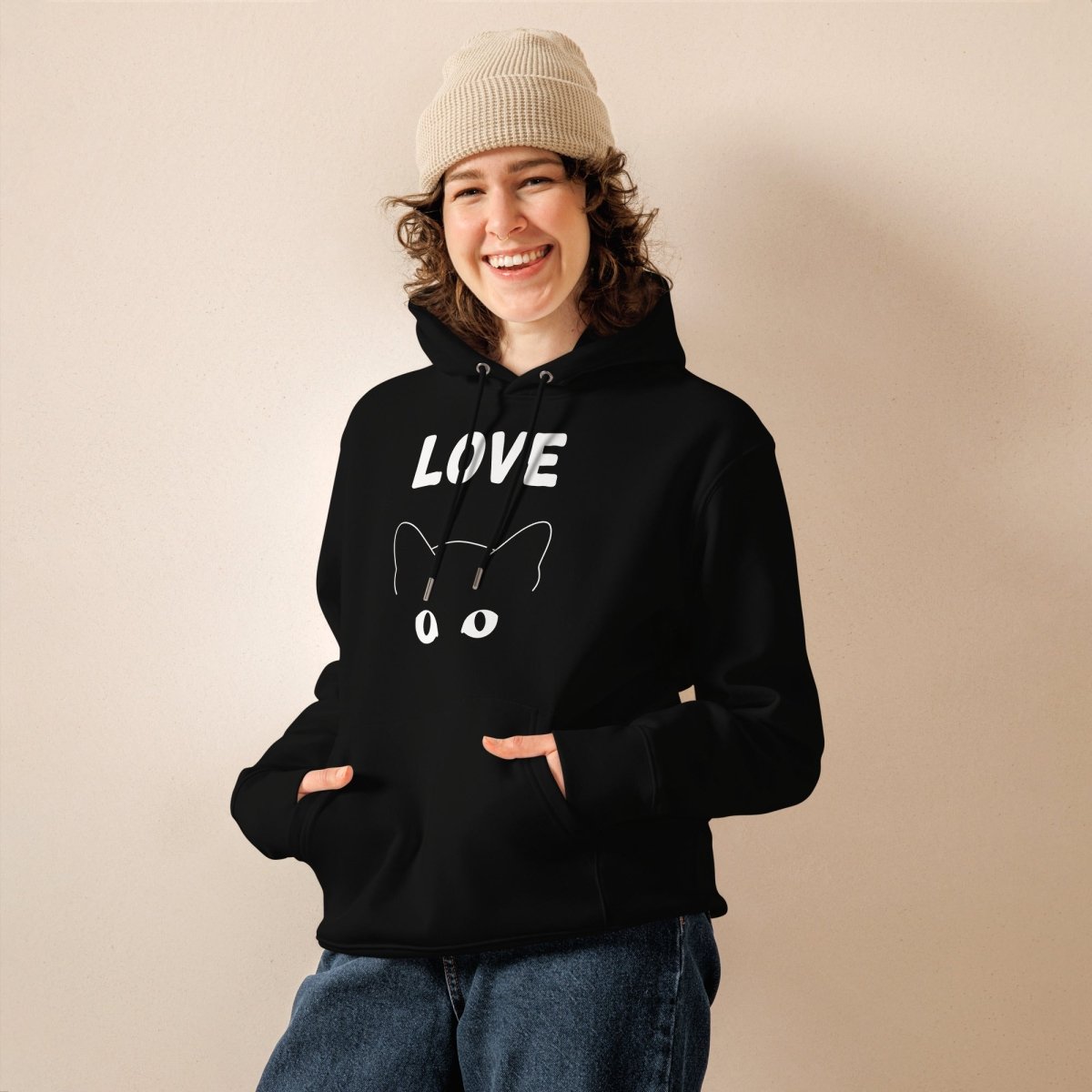 Hoodie Bio | Love Cat - Felpatee - Felpatee