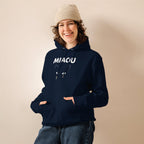 Hoodie Bio | Miaou : L'Œil du Chat - Felpatee - sweat a capuche durable - Felpatee
