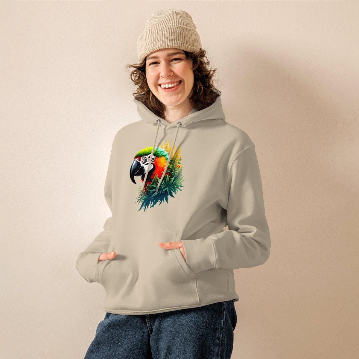 Hoodie Bio | Perroquet Ara Majestueux - Felpatee - Hoodie Bio - Felpatee