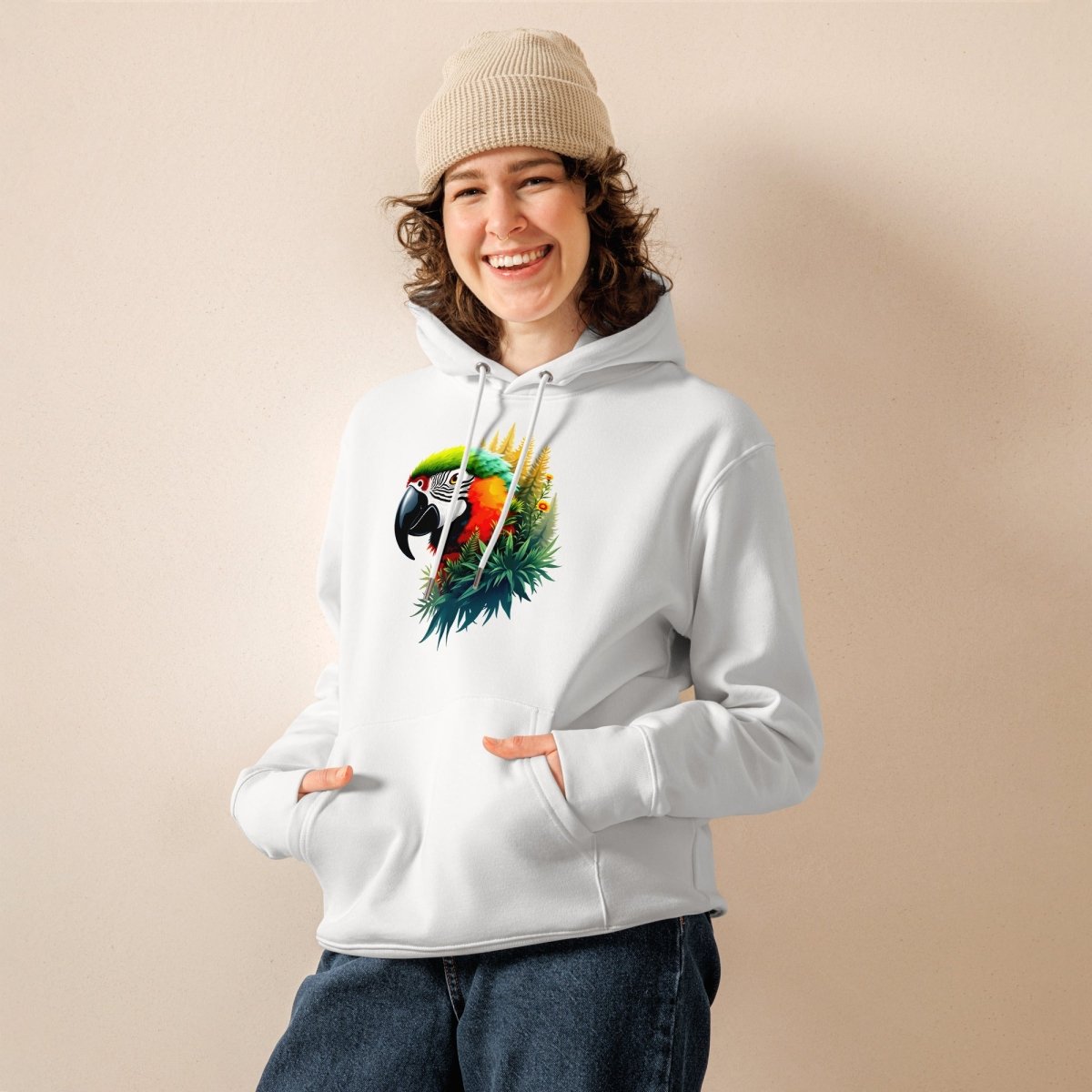 Hoodie Bio | Perroquet Ara Majestueux - Felpatee - Hoodie Bio - Felpatee