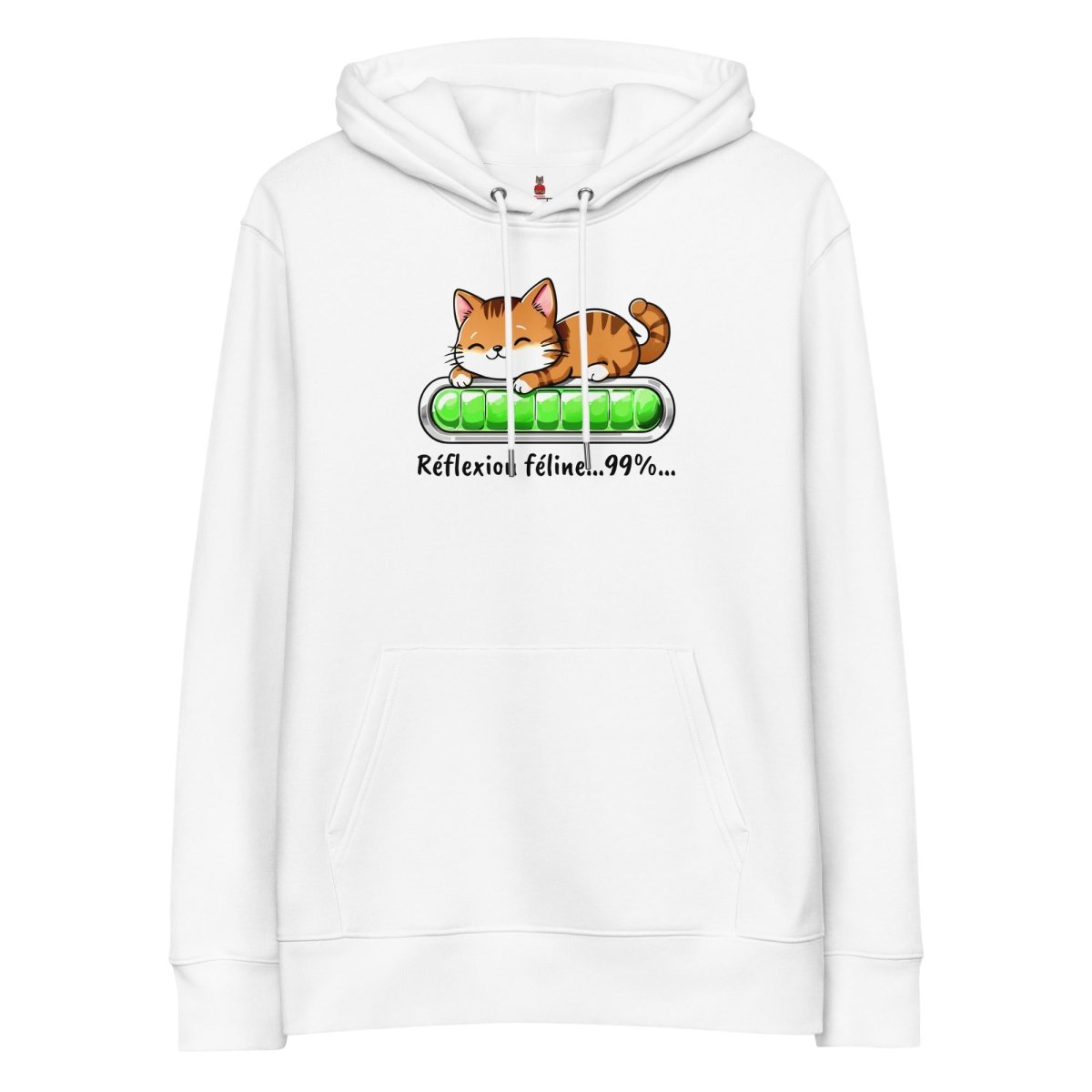 Hoodie Bio | Réflexion Féline - Felpatee - sweat a capuche durable - Felpatee