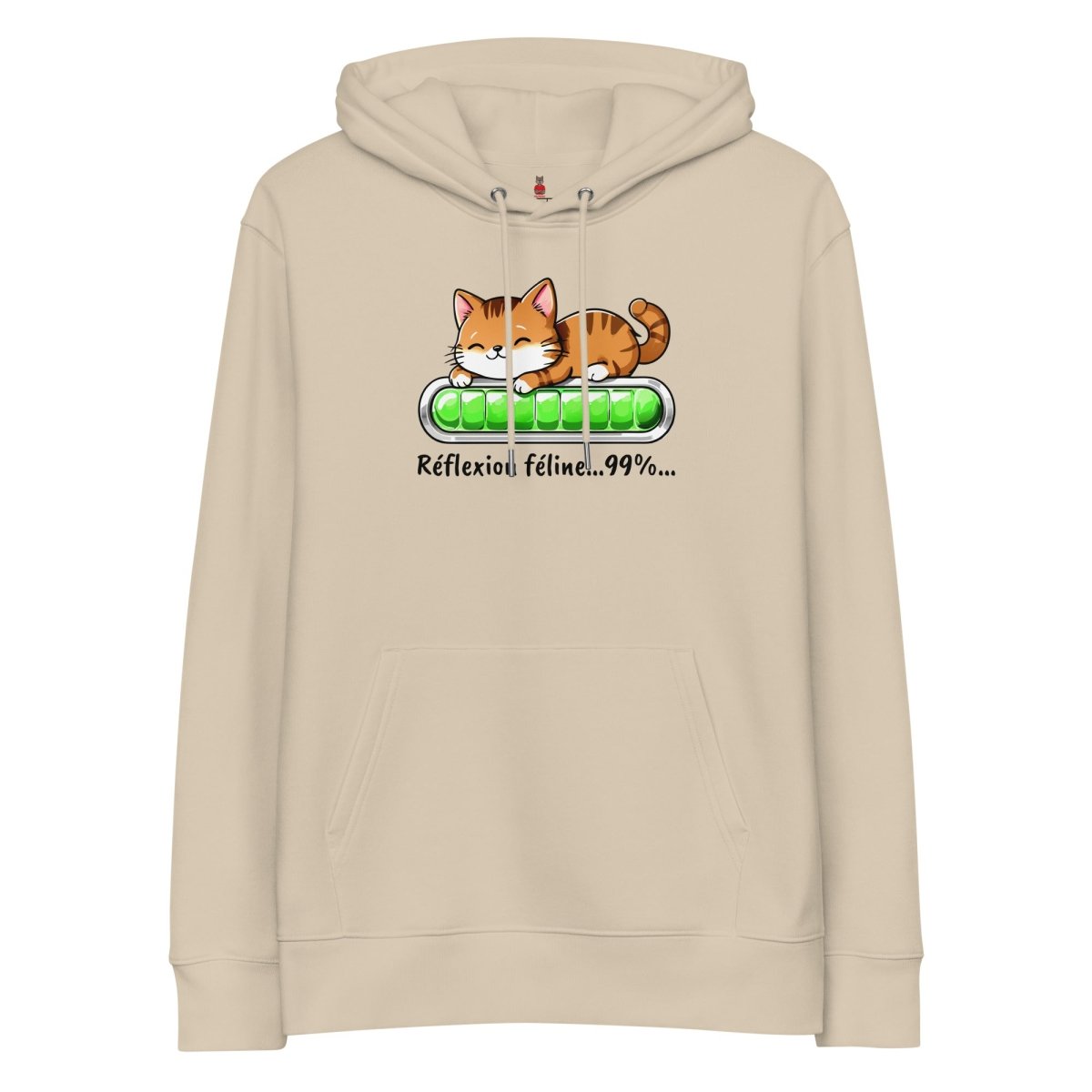 Hoodie Bio | Réflexion Féline - Felpatee - sweat a capuche durable - Felpatee