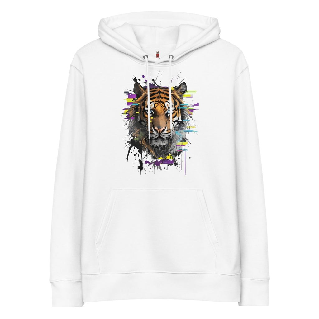 Hoodie Bio | Tigre Intense Effet Glitch Art - Felpatee - Hoodie Bio - Felpatee