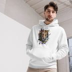 Hoodie Bio | Tigre Intense Effet Glitch Art - Felpatee - Hoodie Bio - Felpatee