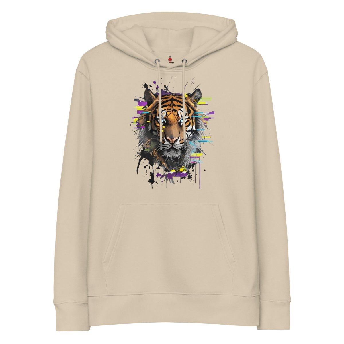 Hoodie Bio | Tigre Intense Effet Glitch Art - Felpatee - Hoodie Bio - Felpatee