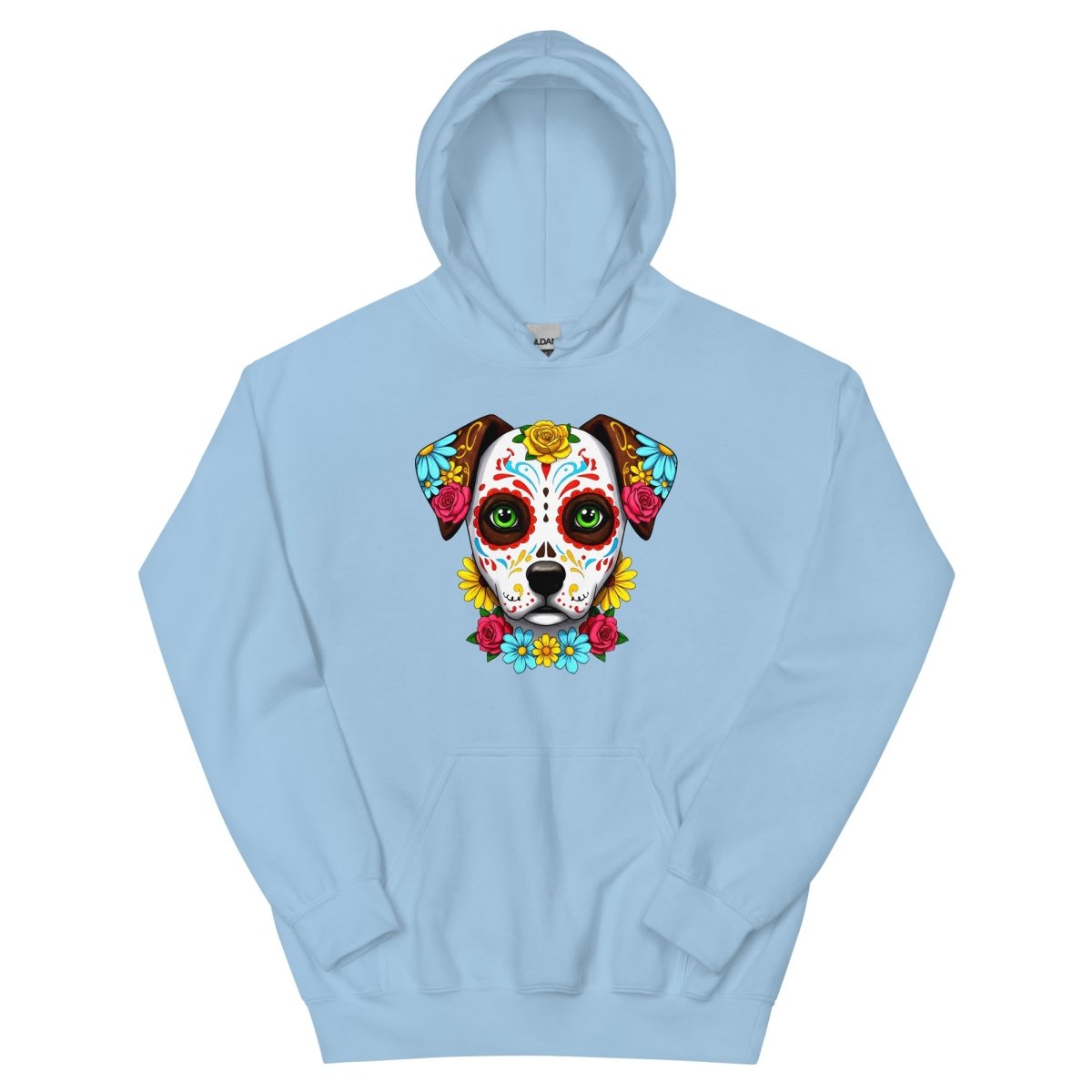 Hoodie Premium | Chien Calavera Fleuri - Felpatee - sweat a capuche - Felpatee