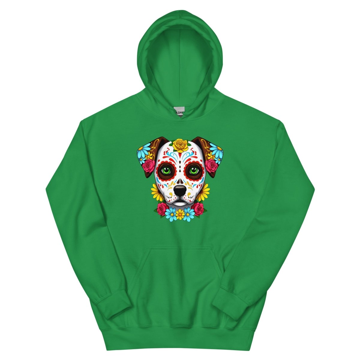 Hoodie Premium | Chien Calavera Fleuri - Felpatee - sweat a capuche - Felpatee