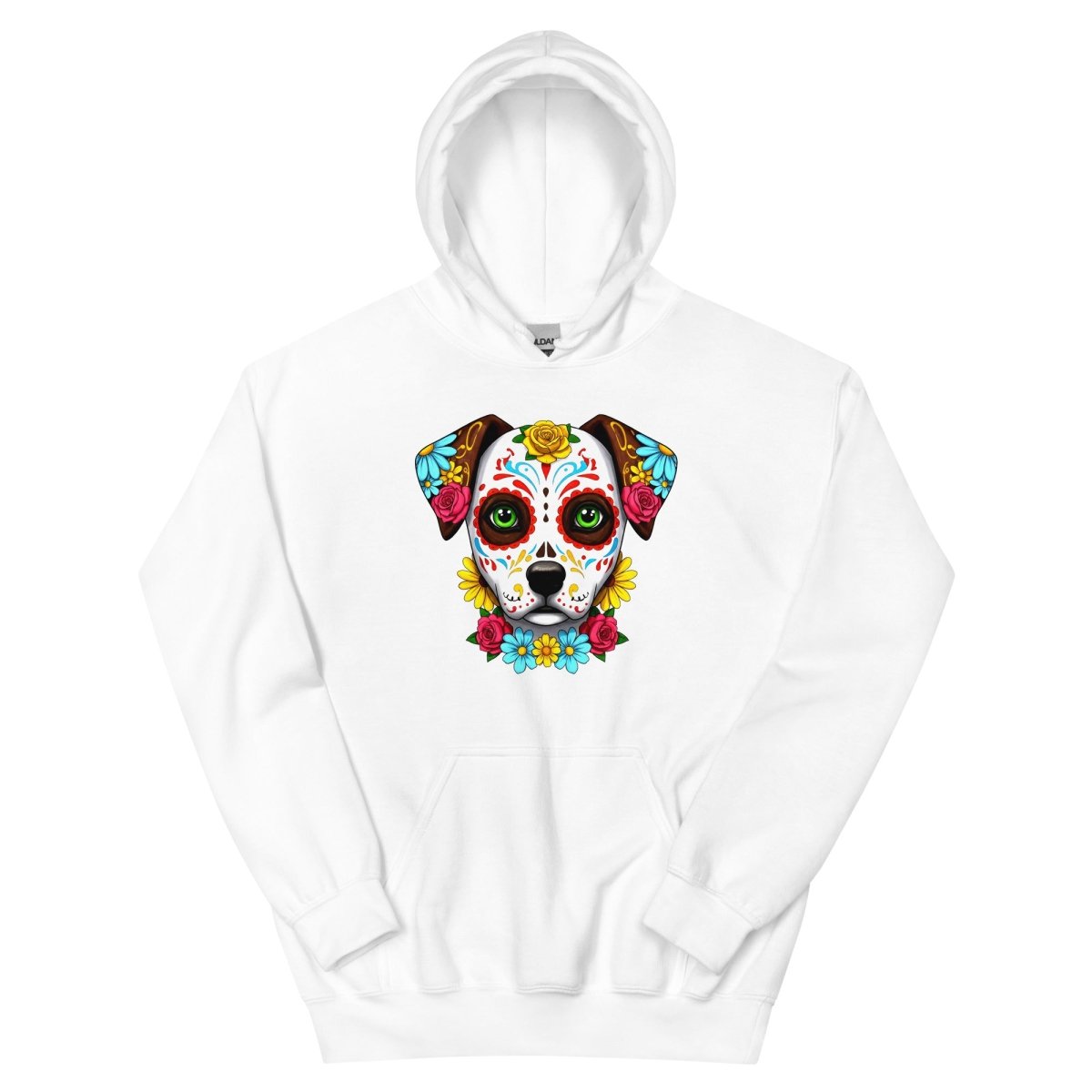 Hoodie Premium | Chien Calavera Fleuri - Felpatee - sweat a capuche - Felpatee