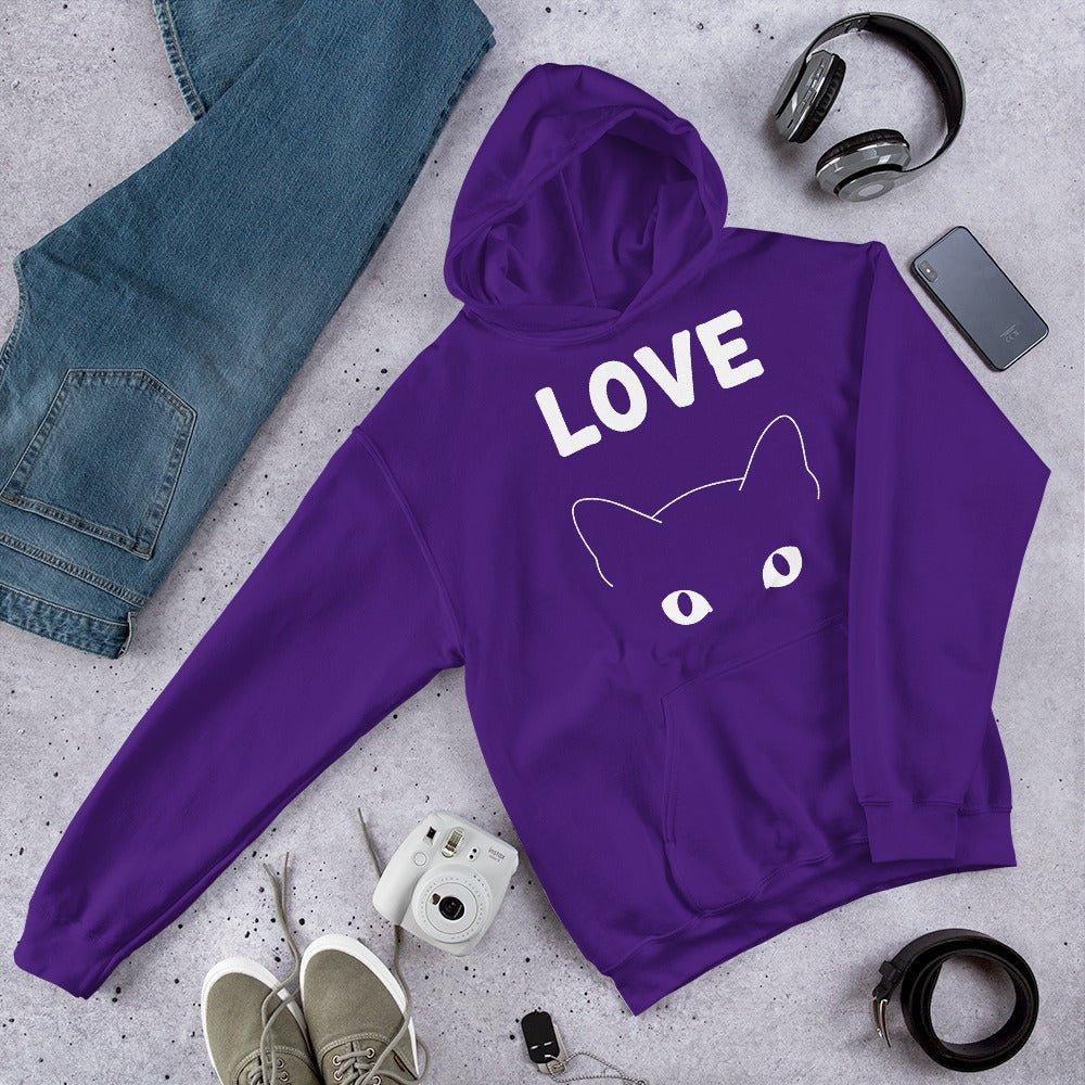 Hoodie Premium | Love Cat - Felpatee - sweat a capuche - Felpatee