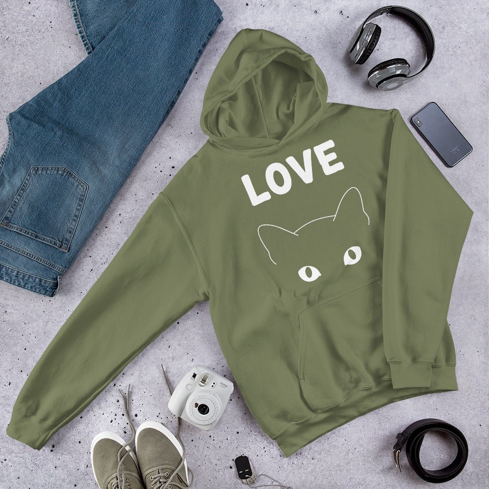 Hoodie Premium | Love Cat - Felpatee - sweat a capuche - Felpatee