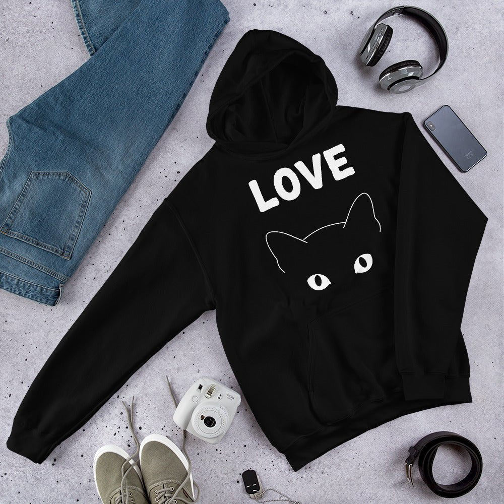 Hoodie Premium | Love Cat - Felpatee - sweat a capuche - Felpatee