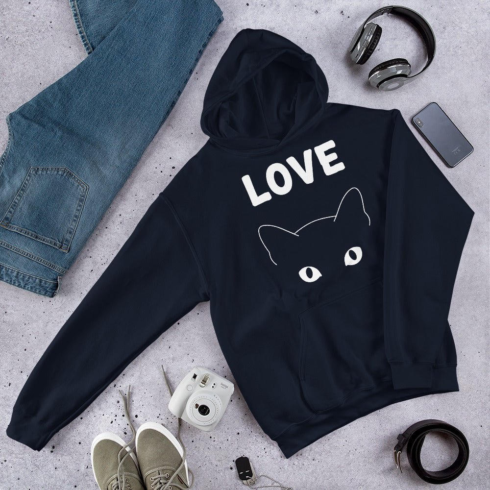 Hoodie Premium | Love Cat - Felpatee - sweat a capuche - Felpatee