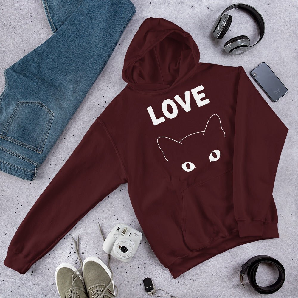 Hoodie Premium | Love Cat - Felpatee - sweat a capuche - Felpatee