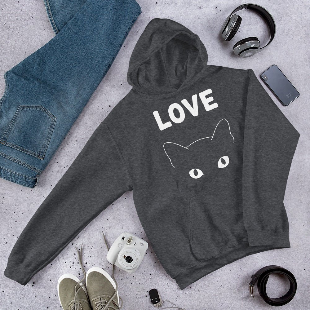 Hoodie Premium | Love Cat - Felpatee - sweat a capuche - Felpatee