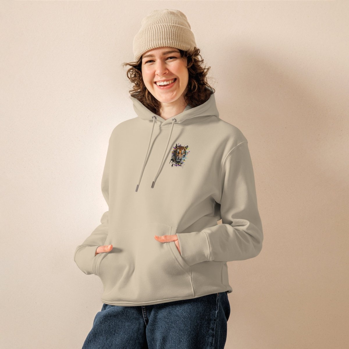 Hoodie Prestige | Tigre Intense Effet Glitch Art | Édition Signature - Felpatee - hoodie prestige - Felpatee
