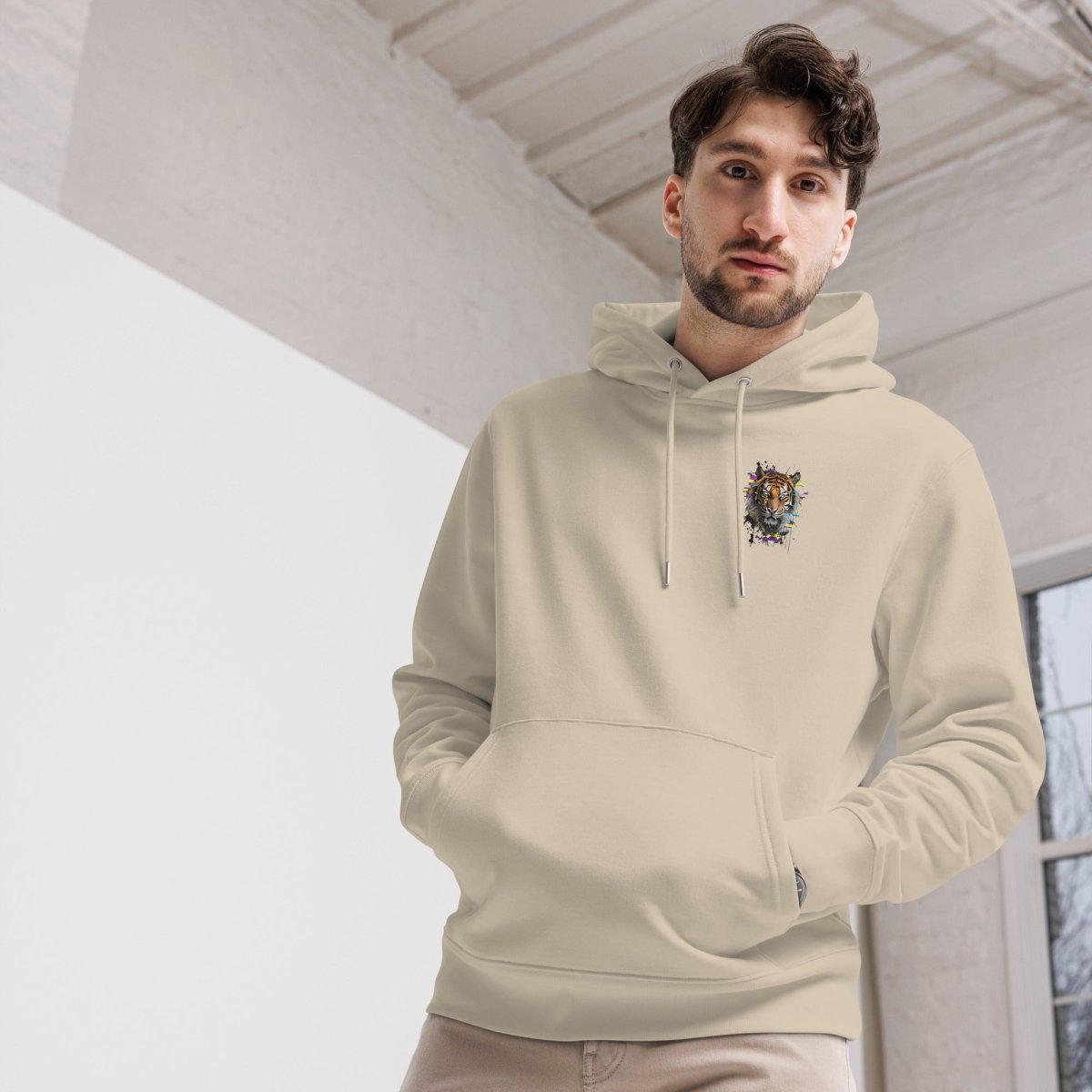 Hoodie Prestige | Tigre Intense Effet Glitch Art | Édition Signature - Felpatee - hoodie prestige - Felpatee