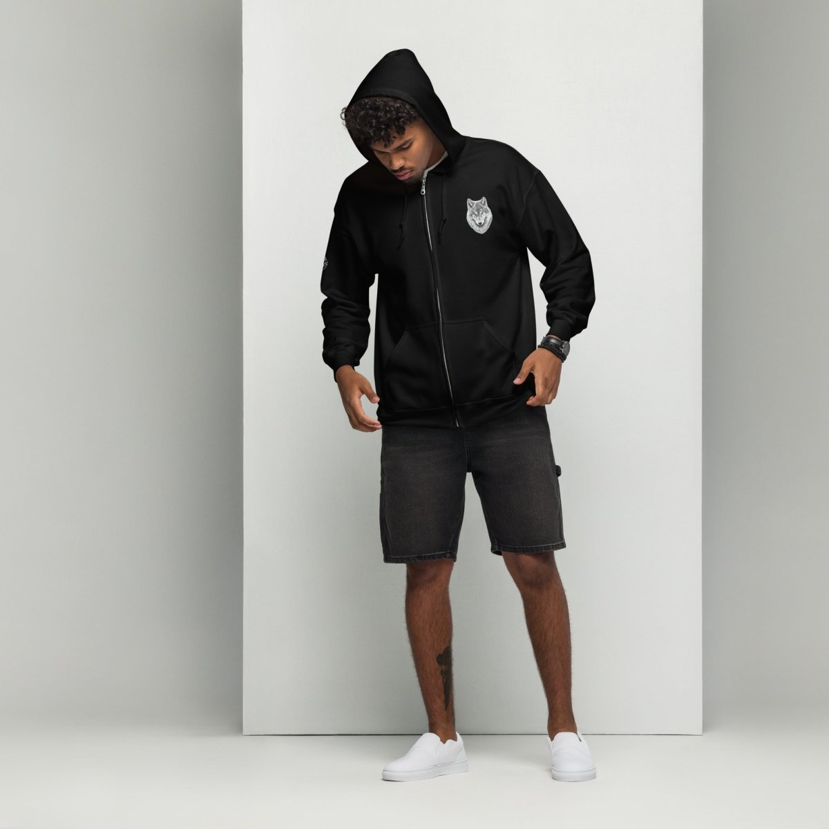 Hoodie Zippé Alpha | Instinct Émeraude | Édition Signature - Felpatee - zippé alpha - Felpatee
