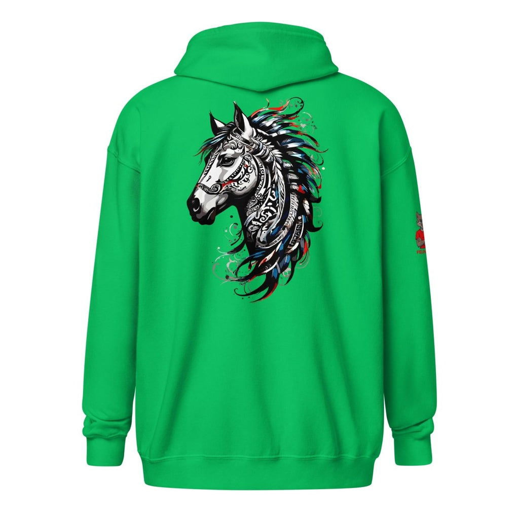 Hoodie Zippé Alpha | L'Esprit Tribal Équin | Édition Signature - Felpatee - zippé alpha - Felpatee