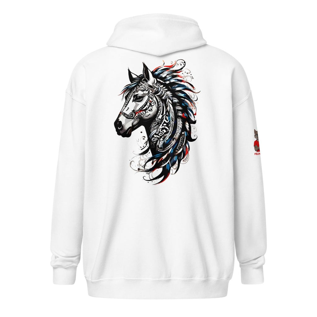 Hoodie Zippé Alpha | L'Esprit Tribal Équin | Édition Signature - Felpatee - zippé alpha - Felpatee