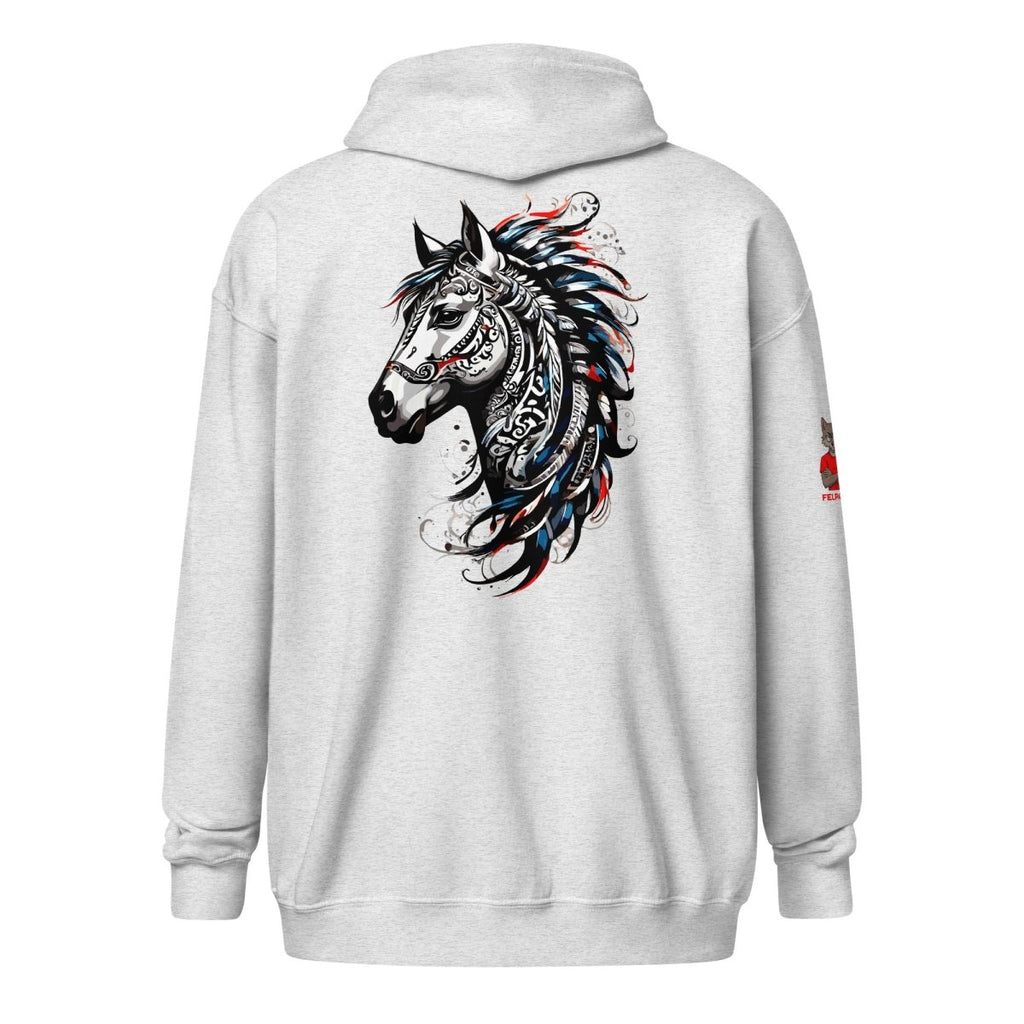 Hoodie Zippé Alpha | L'Esprit Tribal Équin | Édition Signature - Felpatee - zippé alpha - Felpatee