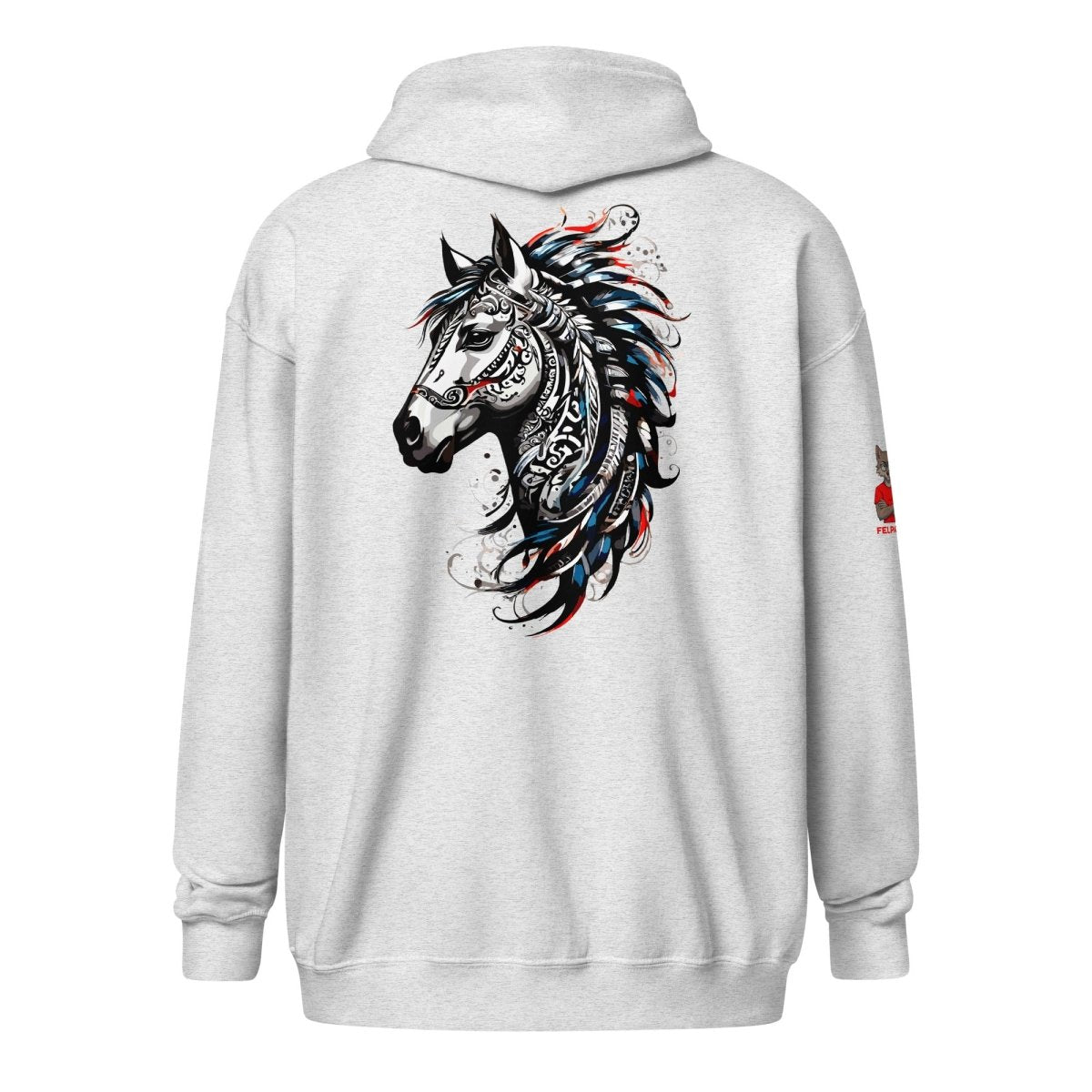 Hoodie Zippé Alpha | L'Esprit Tribal Équin | Édition Signature - Felpatee - zippé alpha - Felpatee