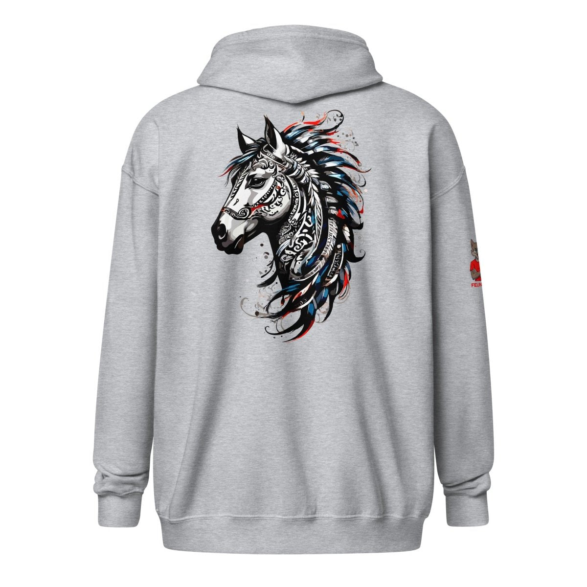 Hoodie Zippé Alpha | L'Esprit Tribal Équin | Édition Signature - Felpatee - zippé alpha - Felpatee