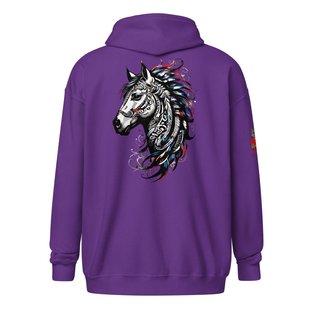 Hoodie Zippé Alpha | L'Esprit Tribal Équin | Édition Signature - Felpatee - zippé alpha - Felpatee