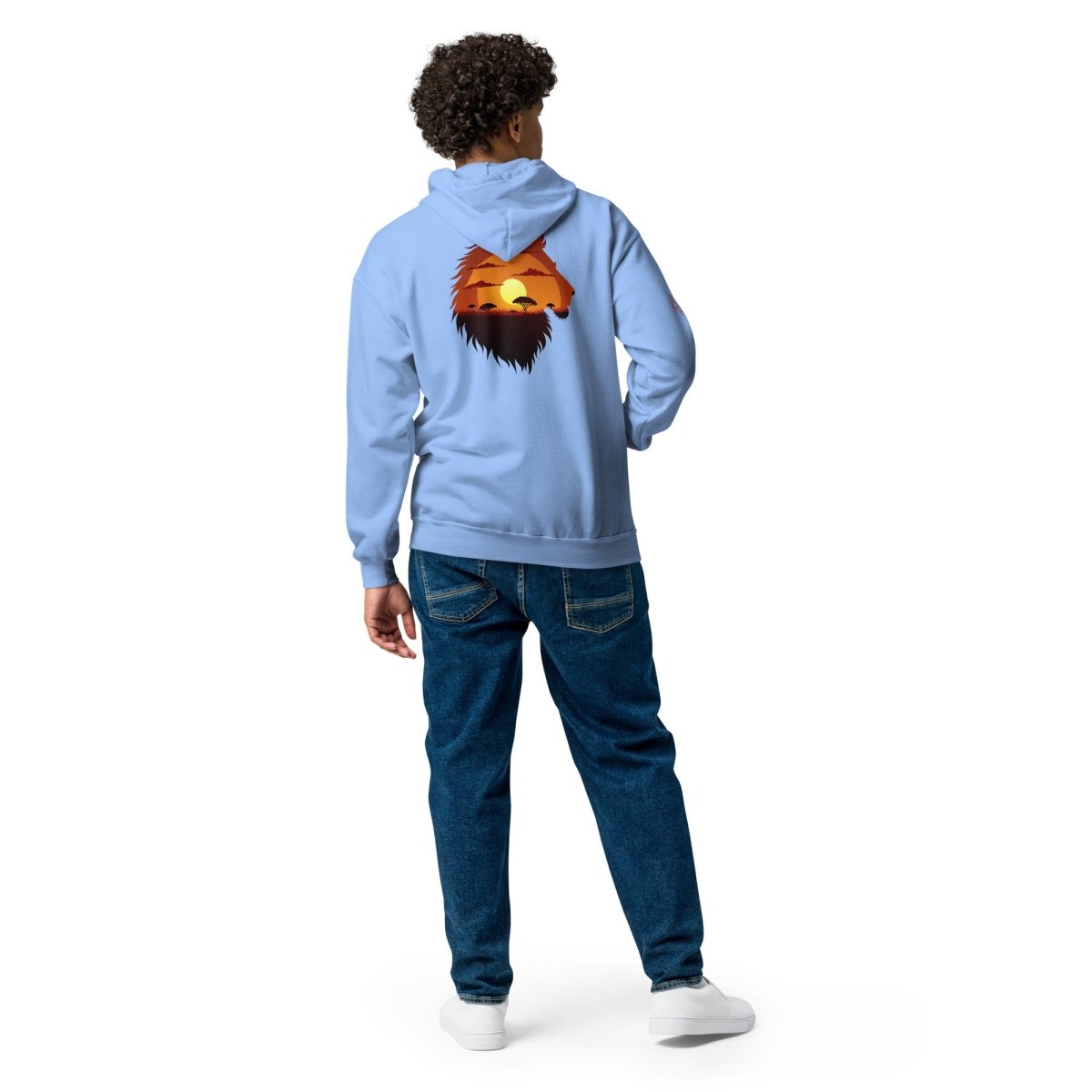 Hoodie Zippé Alpha | Lion Sunset | Édition Signature - Felpatee - zippé alpha - Felpatee