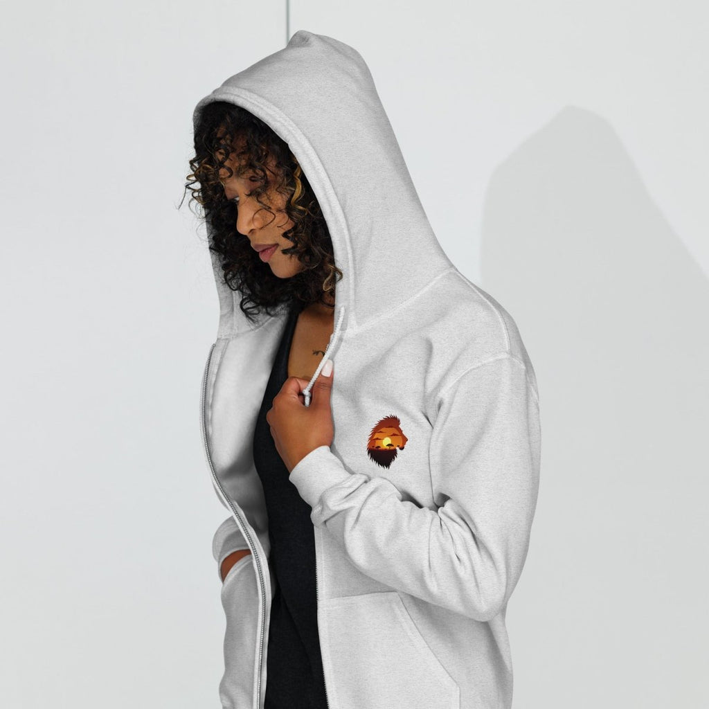 Hoodie Zippé Alpha | Lion Sunset | Édition Signature - Felpatee - zippé alpha - Felpatee