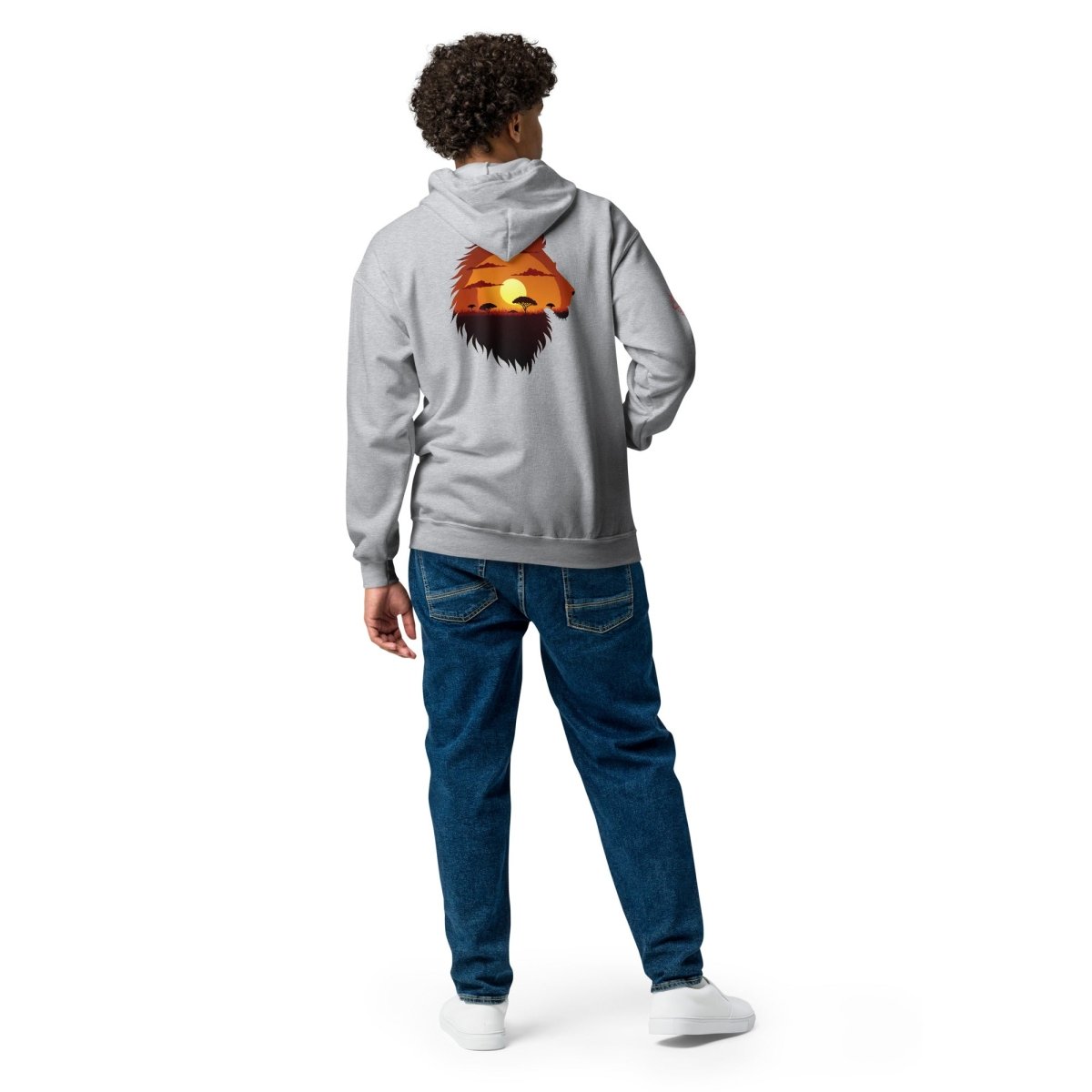 Hoodie Zippé Alpha | Lion Sunset | Édition Signature - Felpatee - zippé alpha - Felpatee