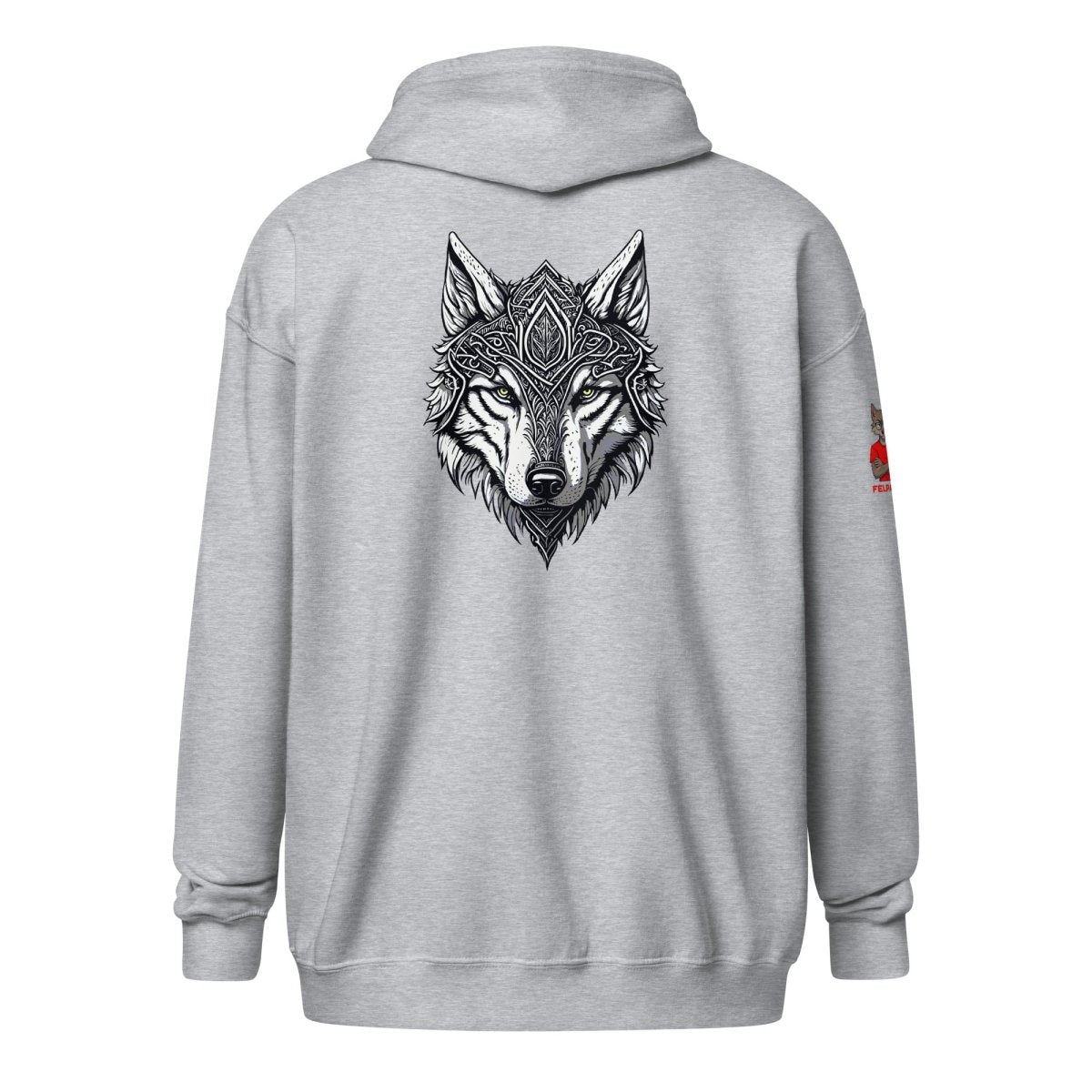 Hoodie Zippé Alpha| Loup Gardien Runique | Édition Signature - Felpatee - zippé alpha - Felpatee