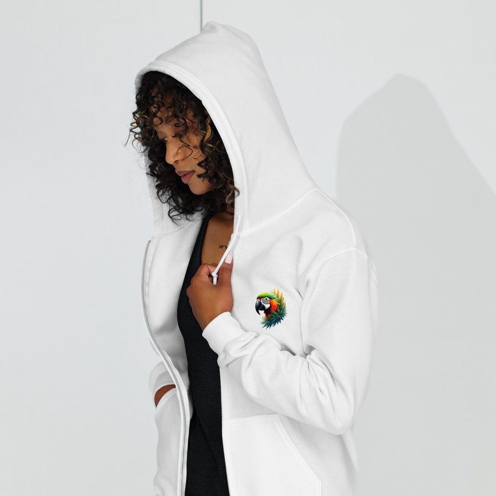 Hoodie Zippé Alpha | Perroquet Ara Majestueux | Édition Signature - Felpatee - zippé alpha - Felpatee