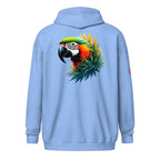 Hoodie Zippé Alpha | Perroquet Ara Majestueux | Édition Signature - Felpatee - zippé alpha - Felpatee