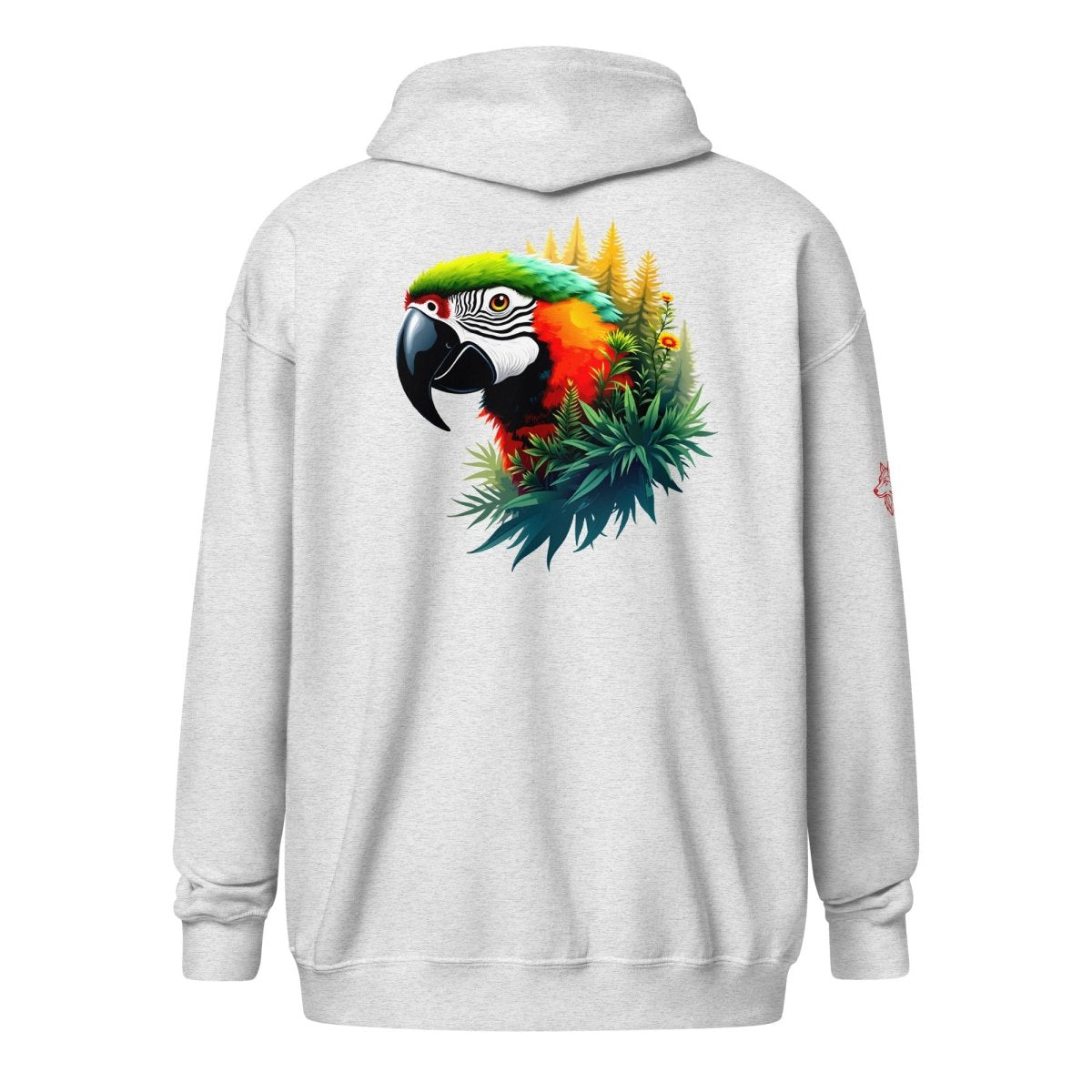 Hoodie Zippé Alpha | Perroquet Ara Majestueux | Édition Signature - Felpatee - zippé alpha - Felpatee