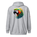 Hoodie Zippé Alpha | Perroquet Ara Majestueux | Édition Signature - Felpatee - zippé alpha - Felpatee