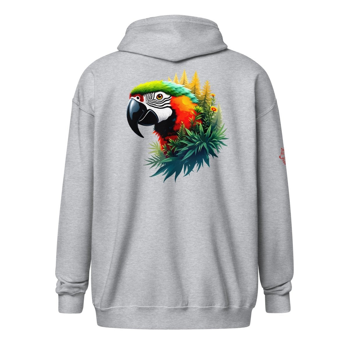 Hoodie Zippé Alpha | Perroquet Ara Majestueux | Édition Signature - Felpatee - zippé alpha - Felpatee