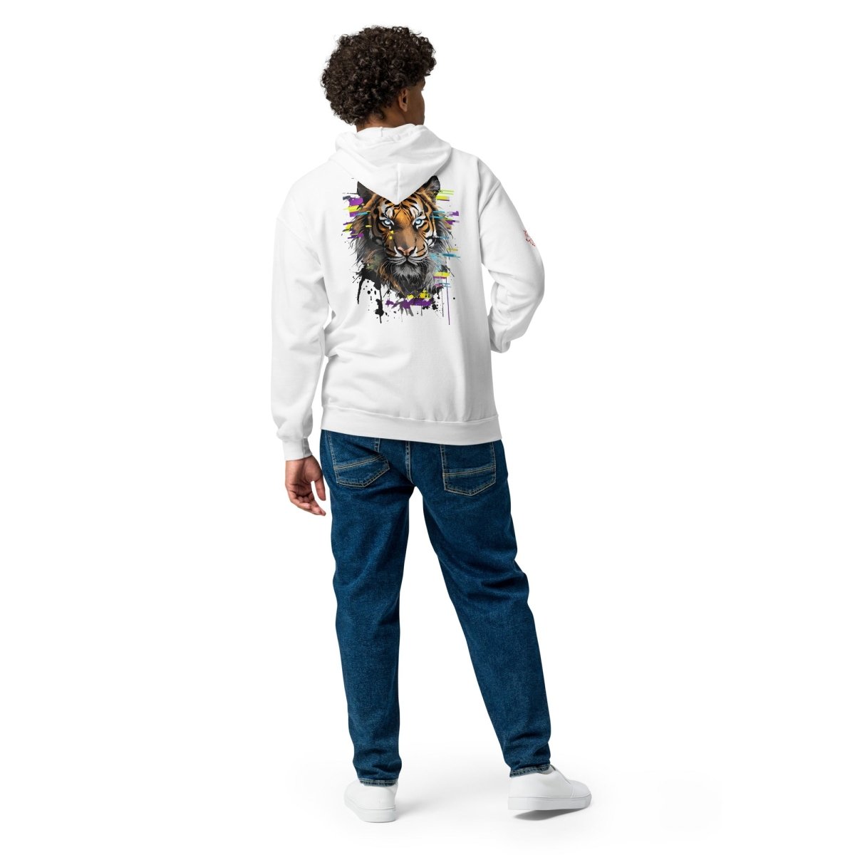 Hoodie Zippé Alpha | Tigre Intense Effet Glitch Art | Édition Signature - Felpatee - zippé alpha - Felpatee