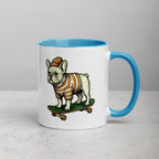Mug à Intérieur Coloré | Bouledogue De Rue - Felpatee - Mug Bicolore - Felpatee