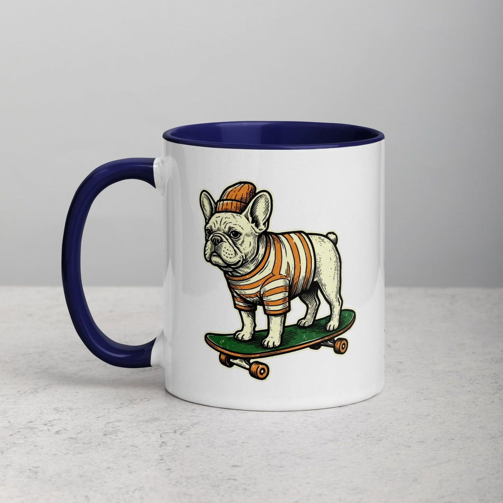 Mug à Intérieur Coloré | Bouledogue De Rue - Felpatee - Mug Bicolore - Felpatee