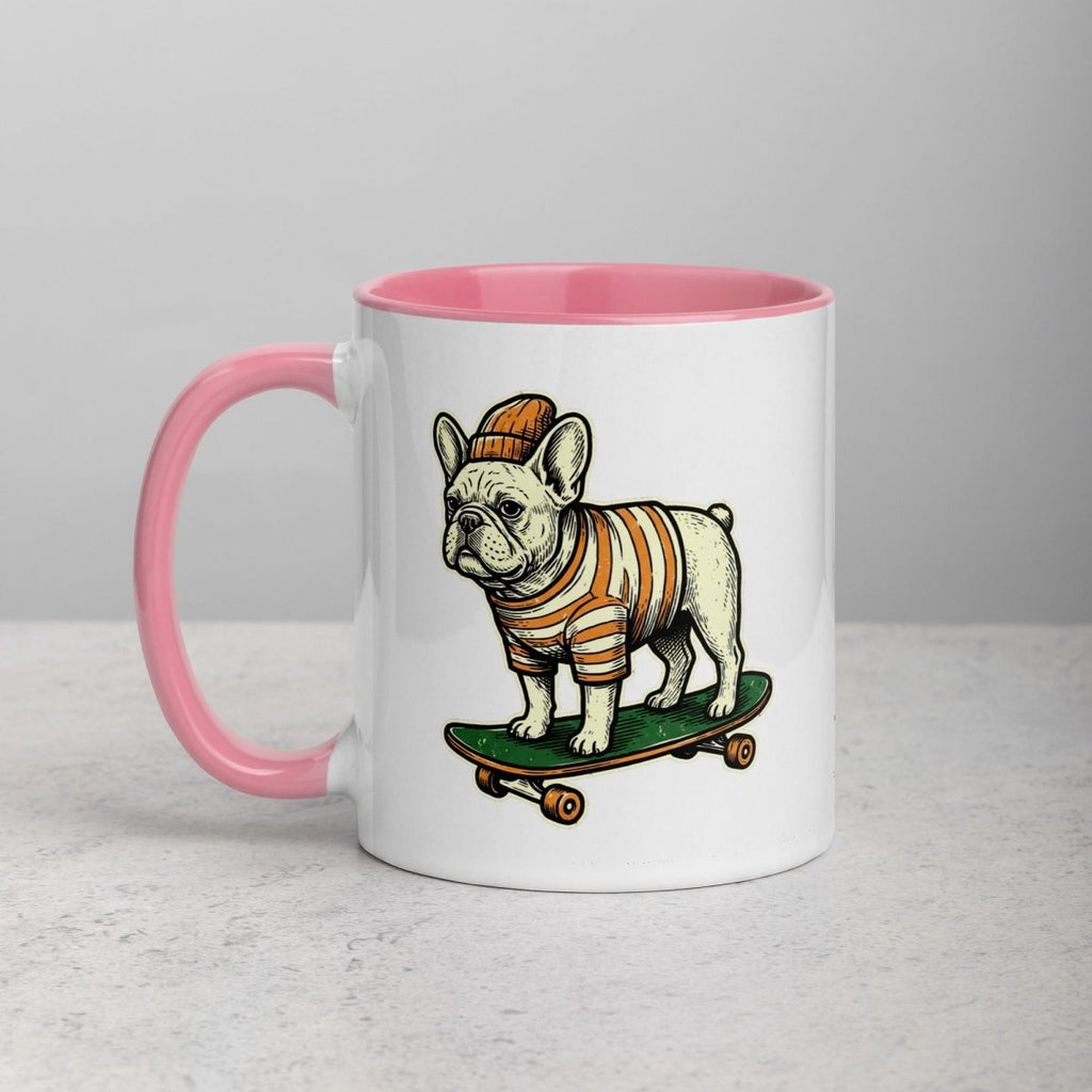 Mug à Intérieur Coloré | Bouledogue De Rue - Felpatee - Mug Bicolore - Felpatee